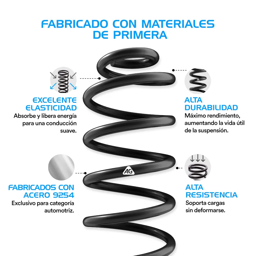 Resortes Originales Ag Confort Dodge Town & Country 91-95 Par Delantero