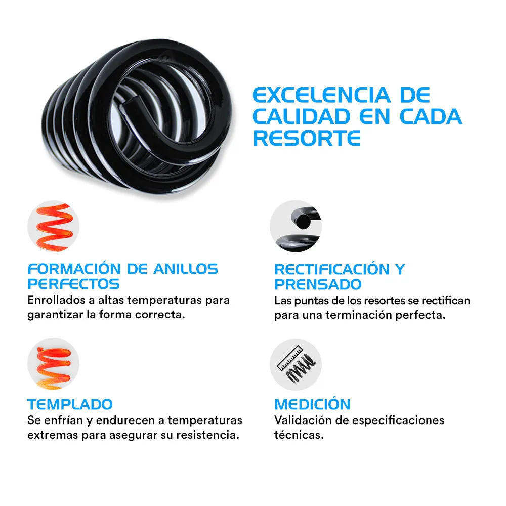 Resortes Originales Ag Confort Dodge Town & Country 91-95 Par Delantero