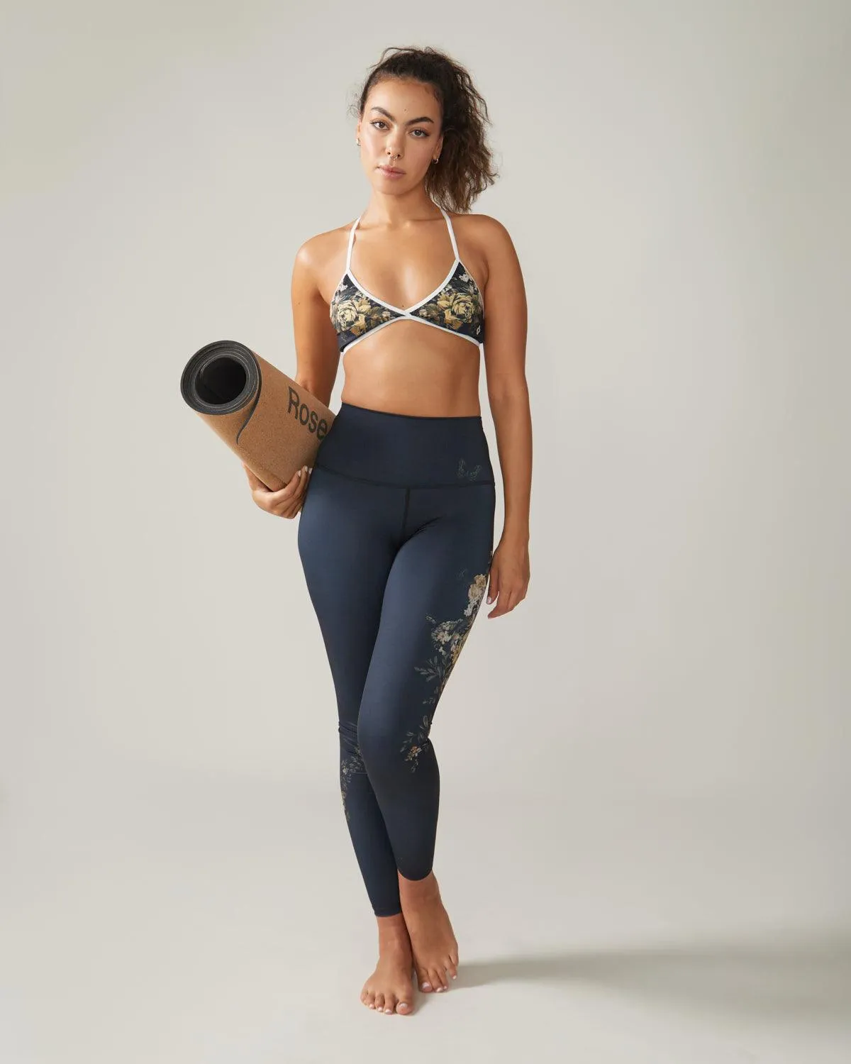 Reversible Ultralight High-Rise Legging - Charcoal English Garden