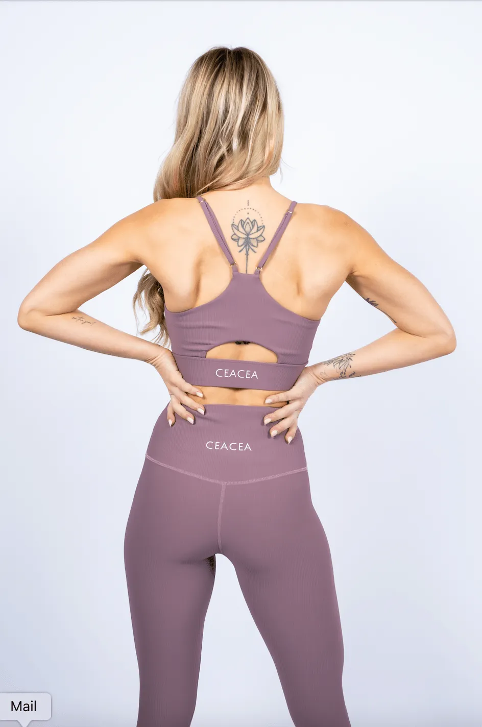 Ribbed Leggings - Berry