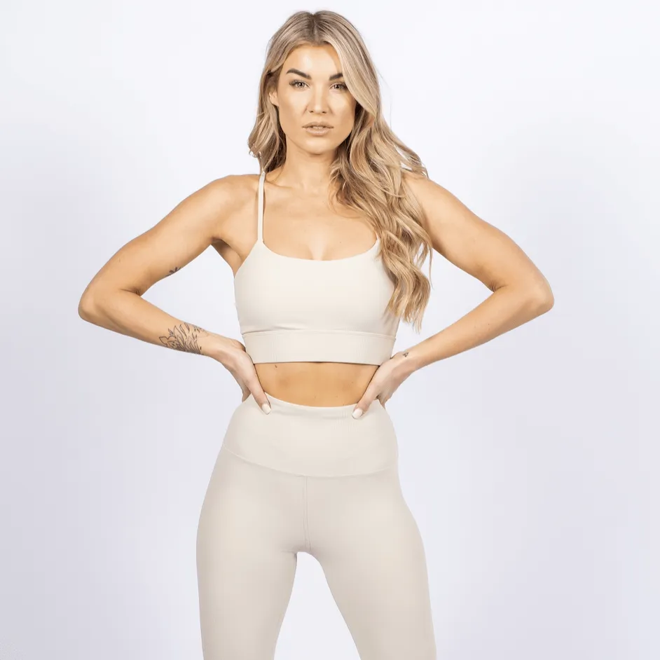 Ribbed Leggings - Oatmeal