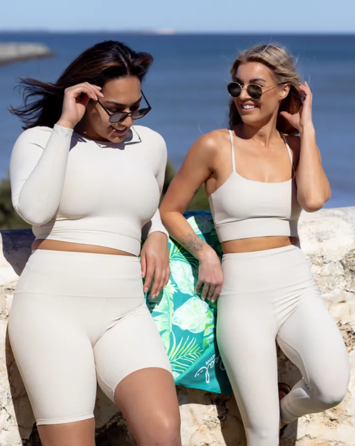 Ribbed Leggings - Oatmeal