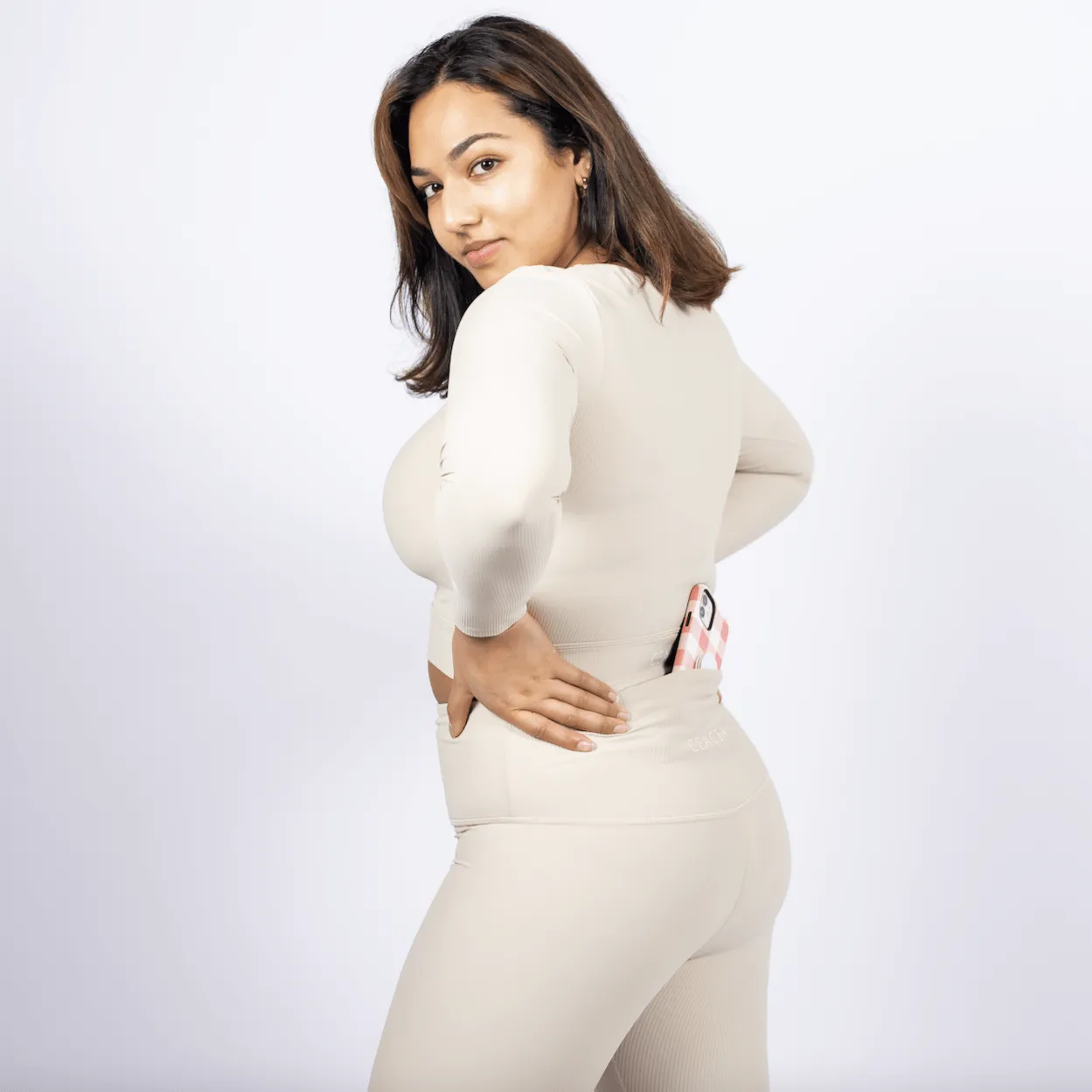 Ribbed Leggings - Oatmeal