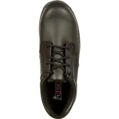 Rocky Men's Slipstop 911 4" Soft Toe WP Oxford Duty Shoe- Black- FQ0002034