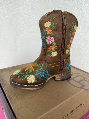 Roper Boots Toddlers Bailey Floral Embroidered