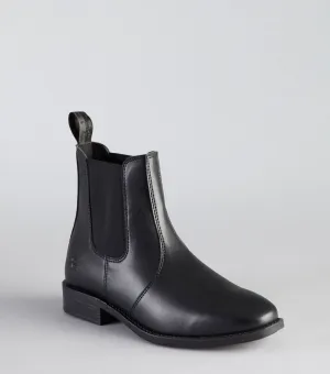 Rossago Synthetic Chelsea Paddock Boots Black