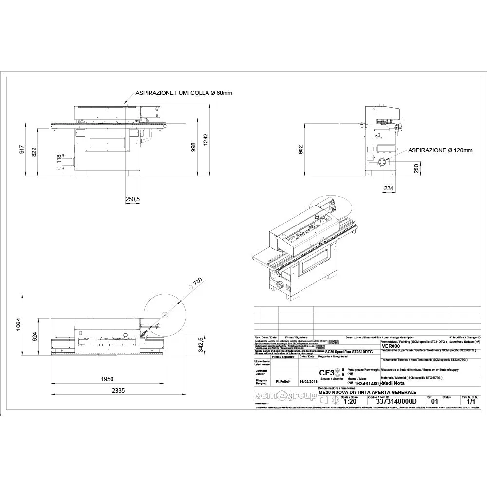 SCM Minimax ME 20 Automatic Edgebander