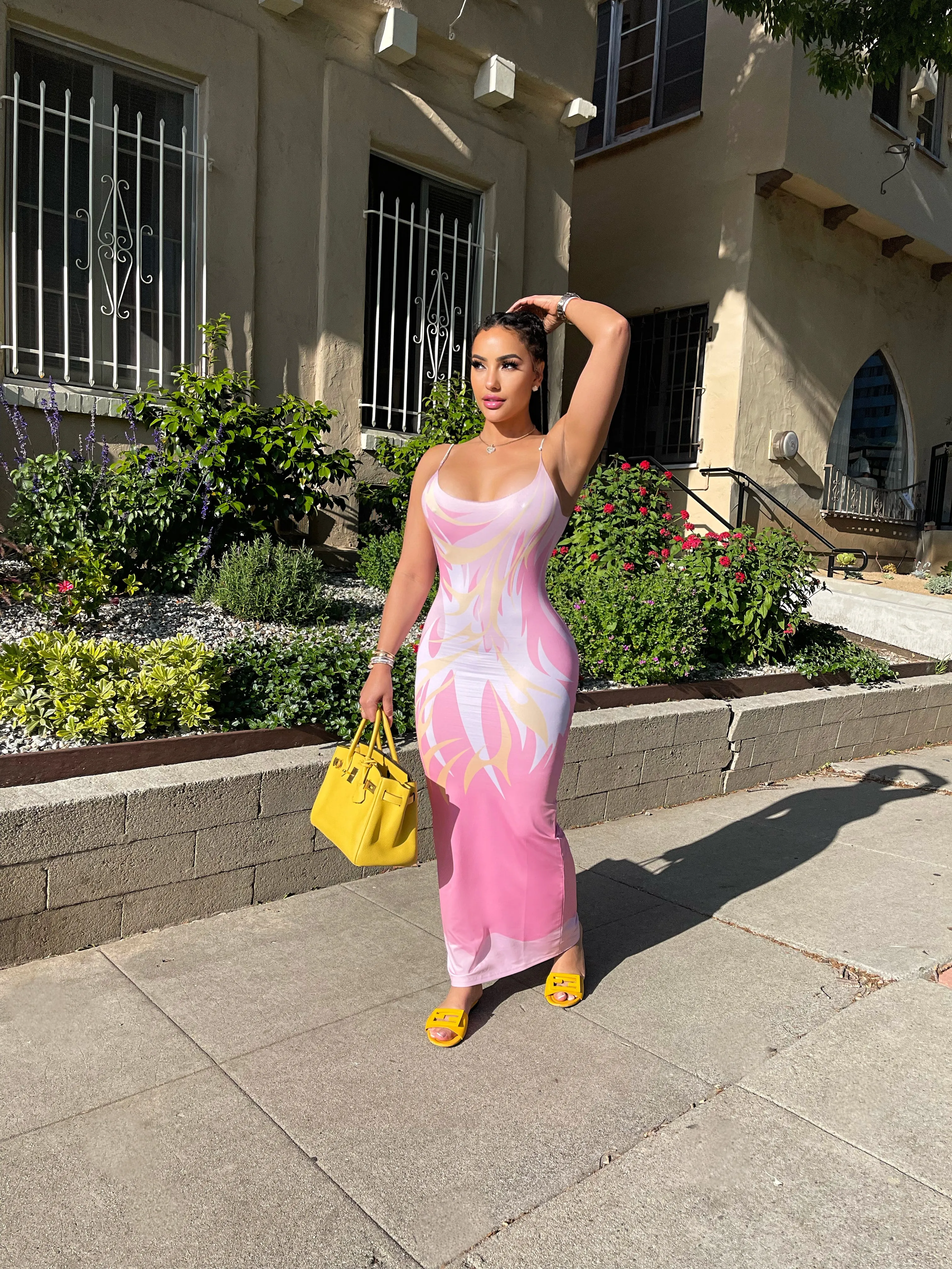 Sea Swan Maxi dress