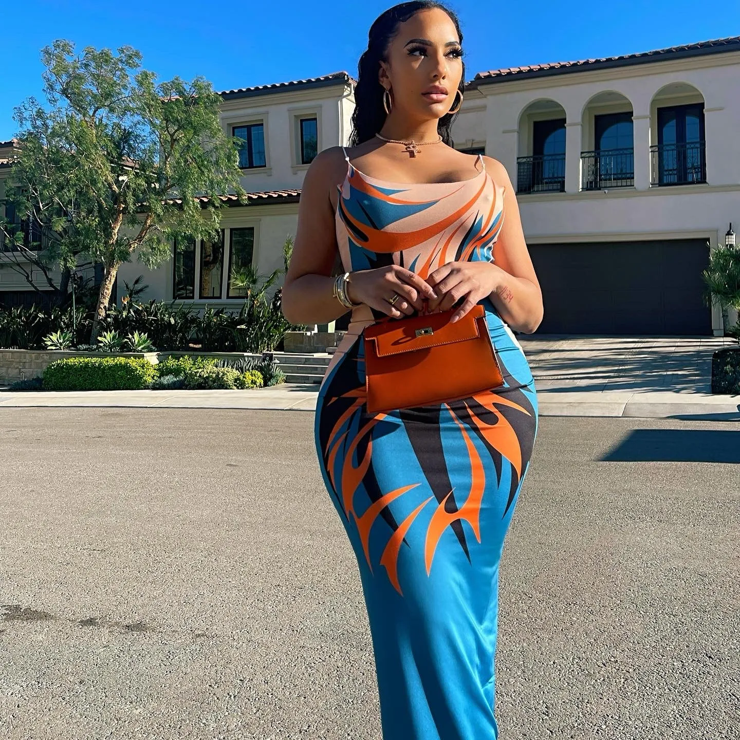 Sea Swan Maxi dress