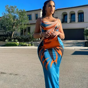 Sea Swan Maxi dress