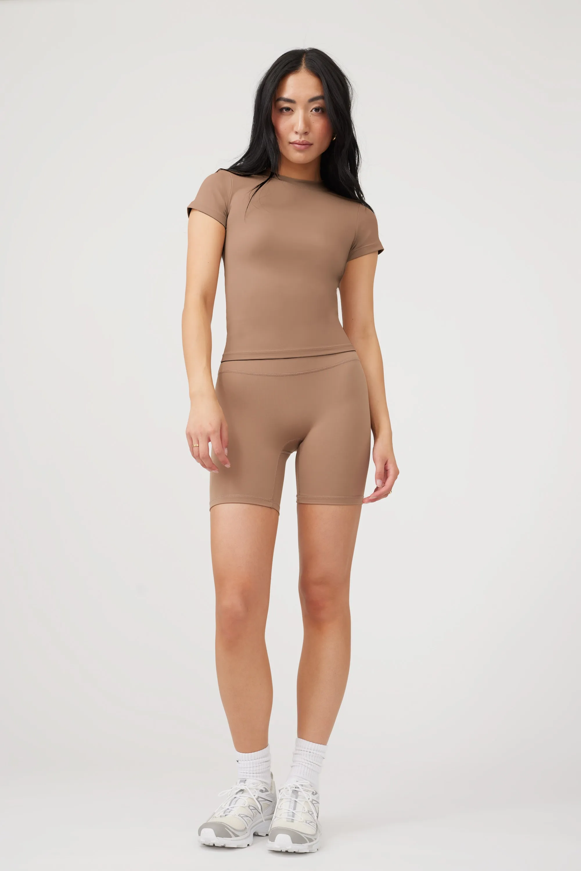 SECOND SKIN SHORT - MOCHA