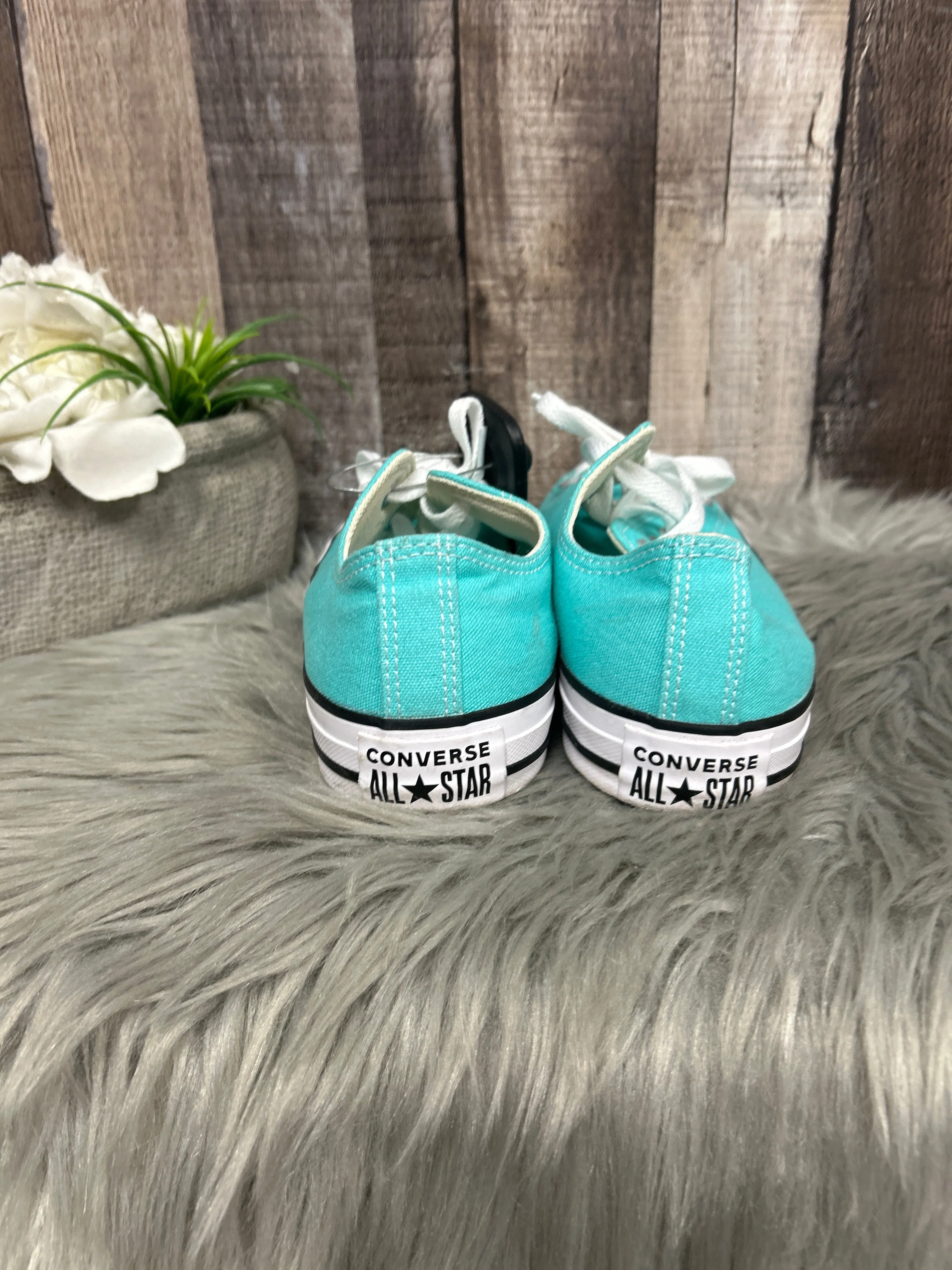 Shoes Sneakers By Converse In Teal, Size: 8