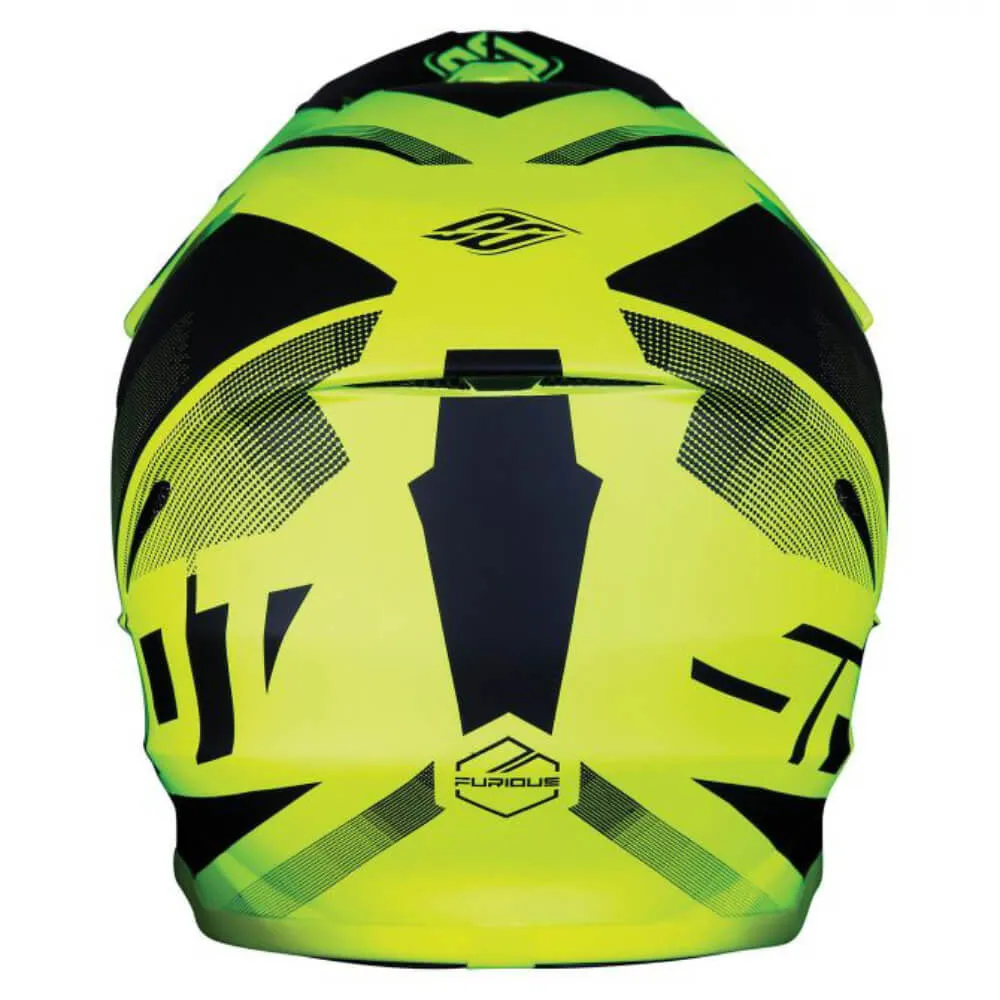 Shot Youth Furious MX Helmet Ultimate Neon Yellow