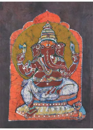 Shree Ganesh - Batik Painting 25"