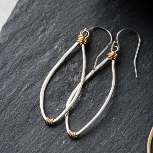 Silver Petite Dahlia Earrings