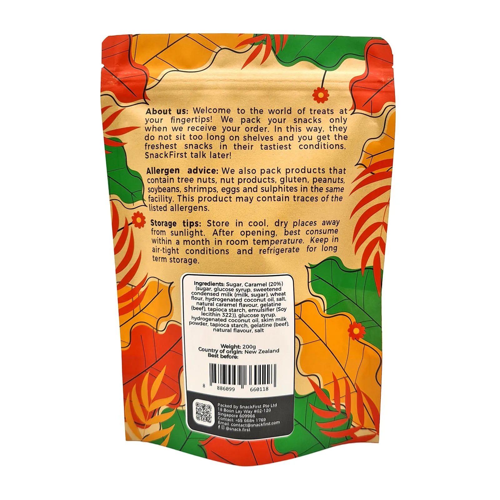 SnackFirst Salted Caramel Chewy Nougats