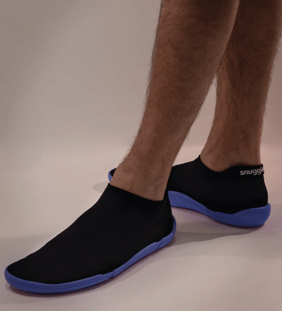 Snuggies Basic Men Black Sole blue