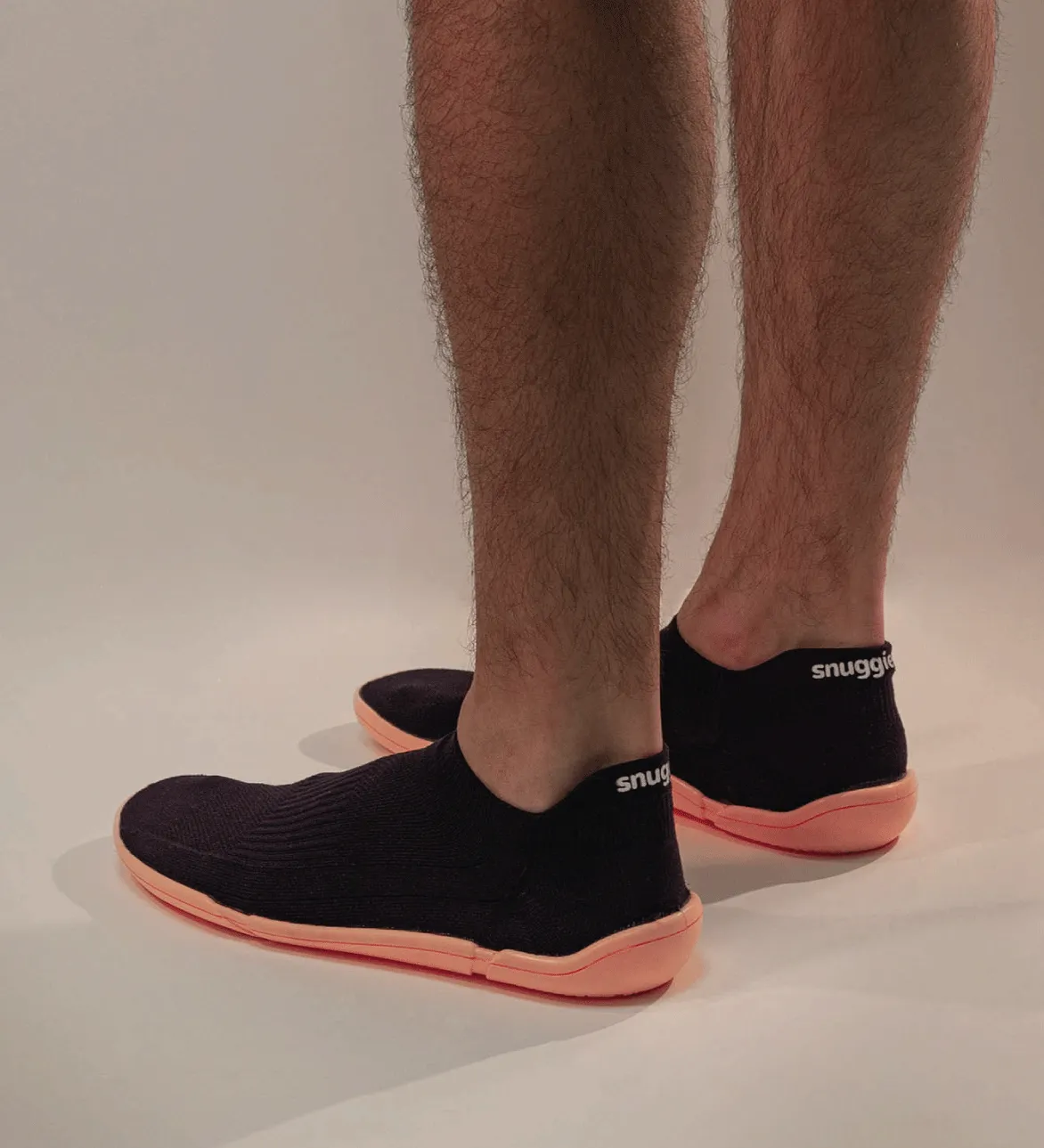 Snuggies Basic Men Black Sole Orange