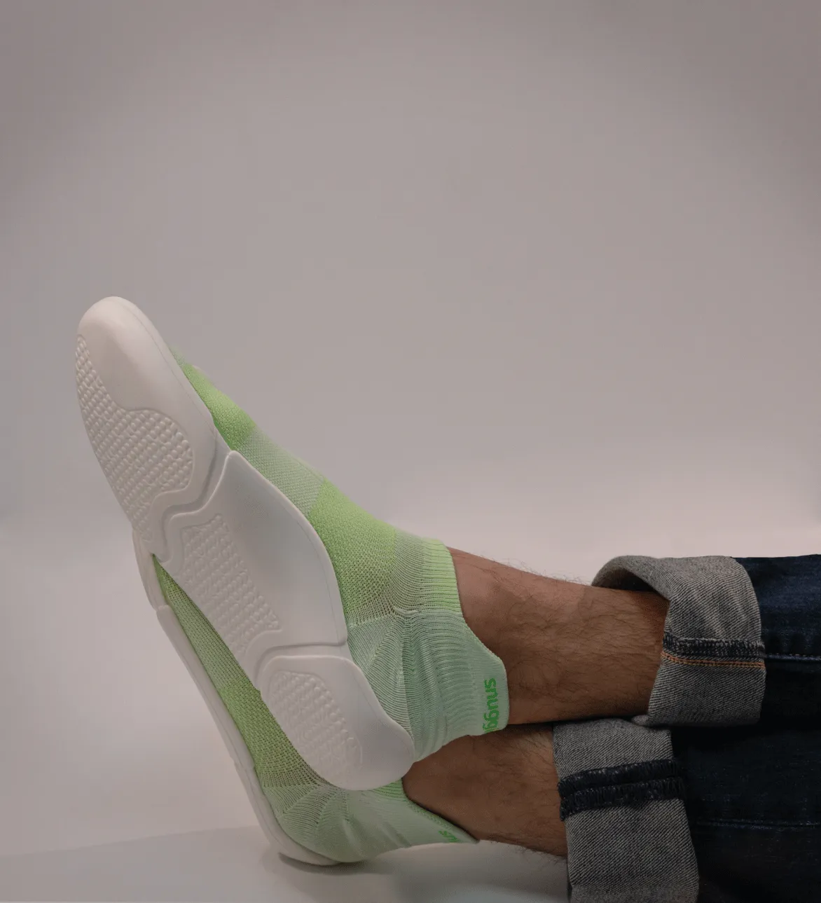 Snuggies Mesh Men Green Sole White