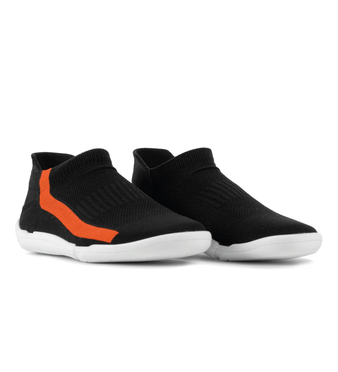 Snuggies Stripe Men Orange Sole White