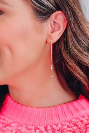 Sorry For You Cross Earrings - Silver