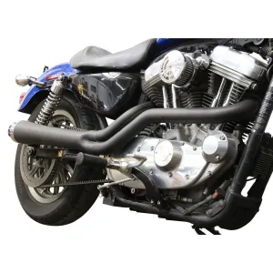 Sportster 2:1 Taper Megaphone Exhaust - Black