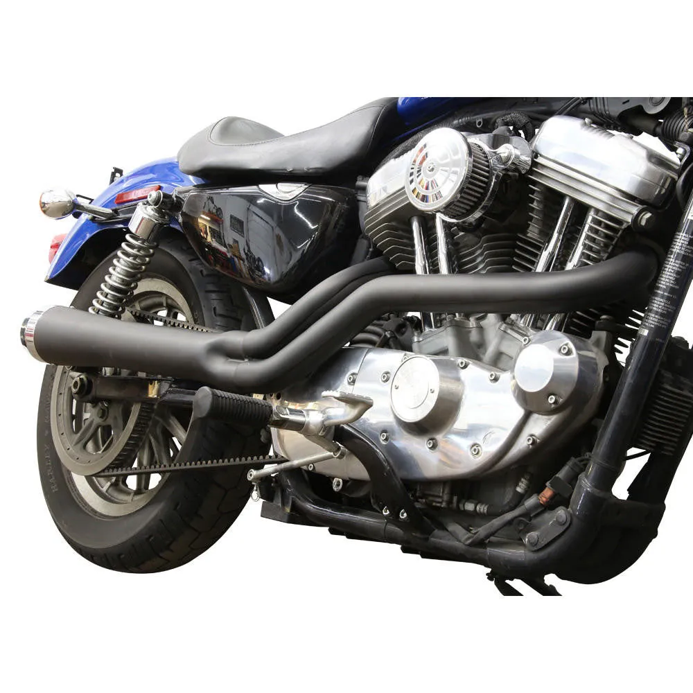 Sportster 2:1 Taper Megaphone Exhaust - Black