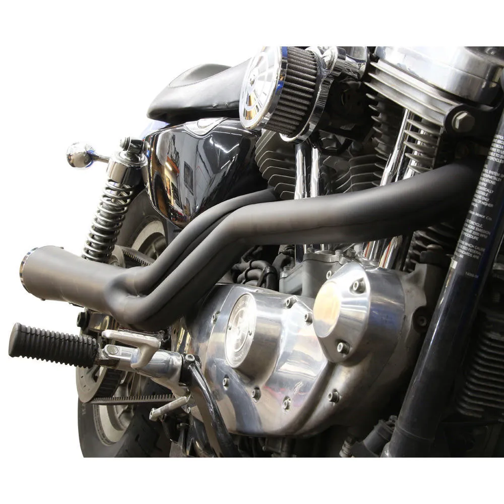 Sportster 2:1 Taper Megaphone Exhaust - Black