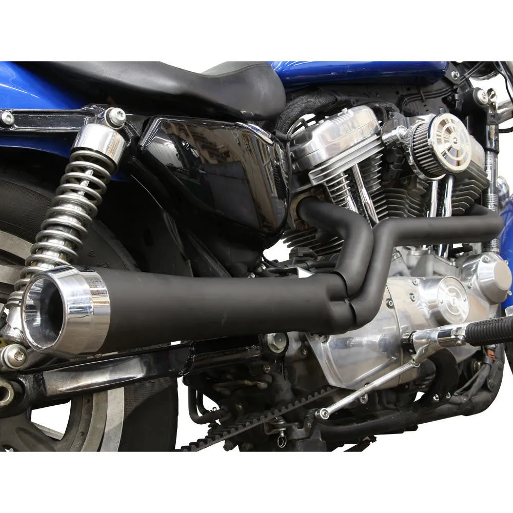Sportster 2:1 Taper Megaphone Exhaust - Black