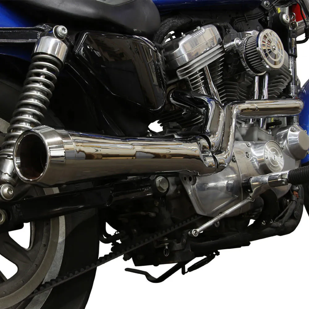 Sportster 2:1 Taper Megaphone Exhaust - Chrome