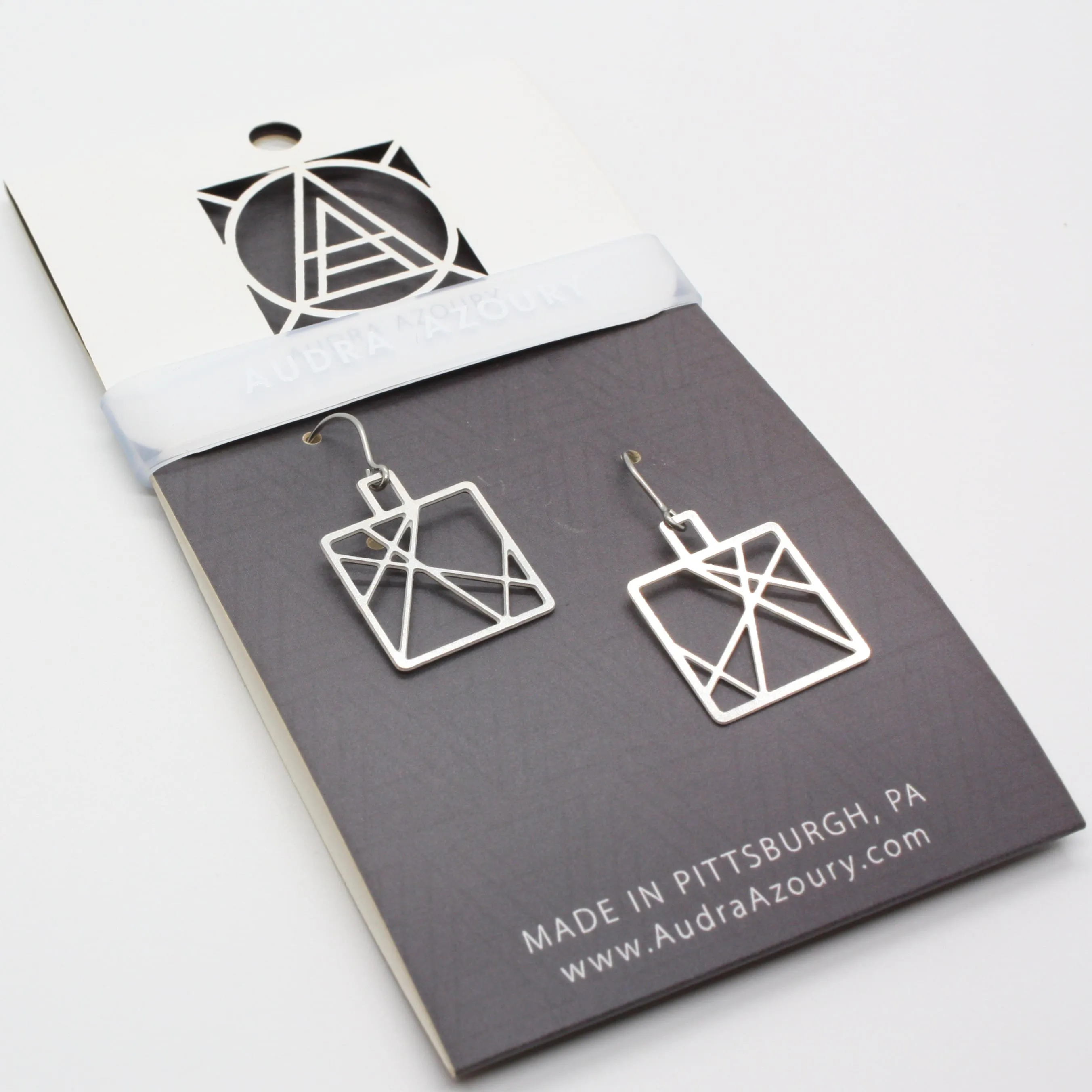 Square Criss-Cross Earrings