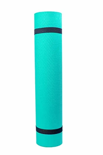 SS BROS Premium Yoga Mats Eco Friendly Non Slip Yoga Mat 6 feet, Non Slip Surface - 72"x 24" (Aqua, 6 MM)