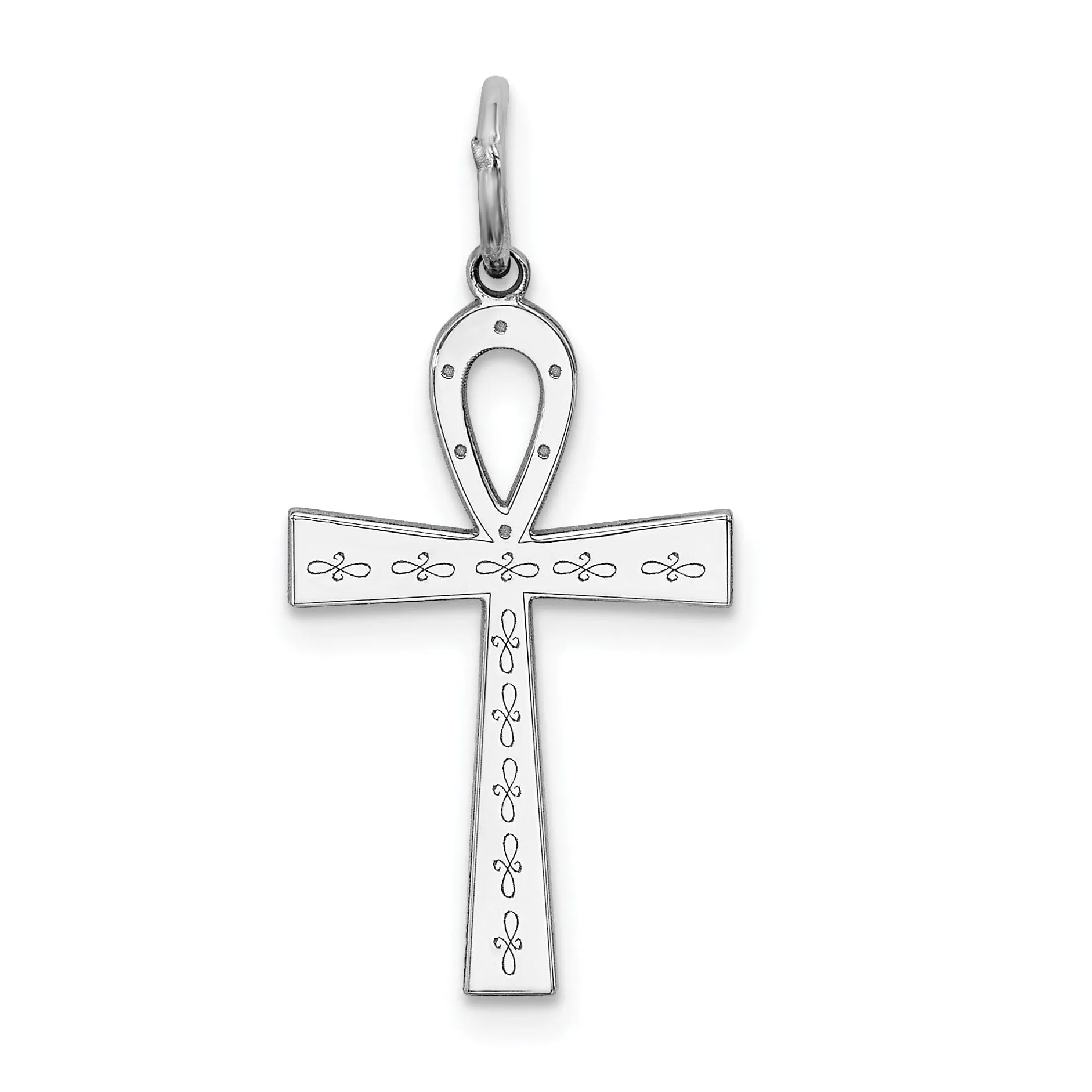 Sterling Silver Laser Designed Cross Pendant