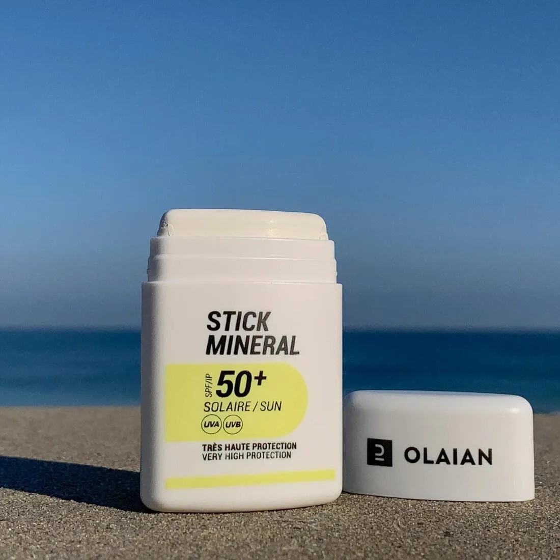 STICK solaire minéral et naturel pour le visage SPF50  .BLANC.