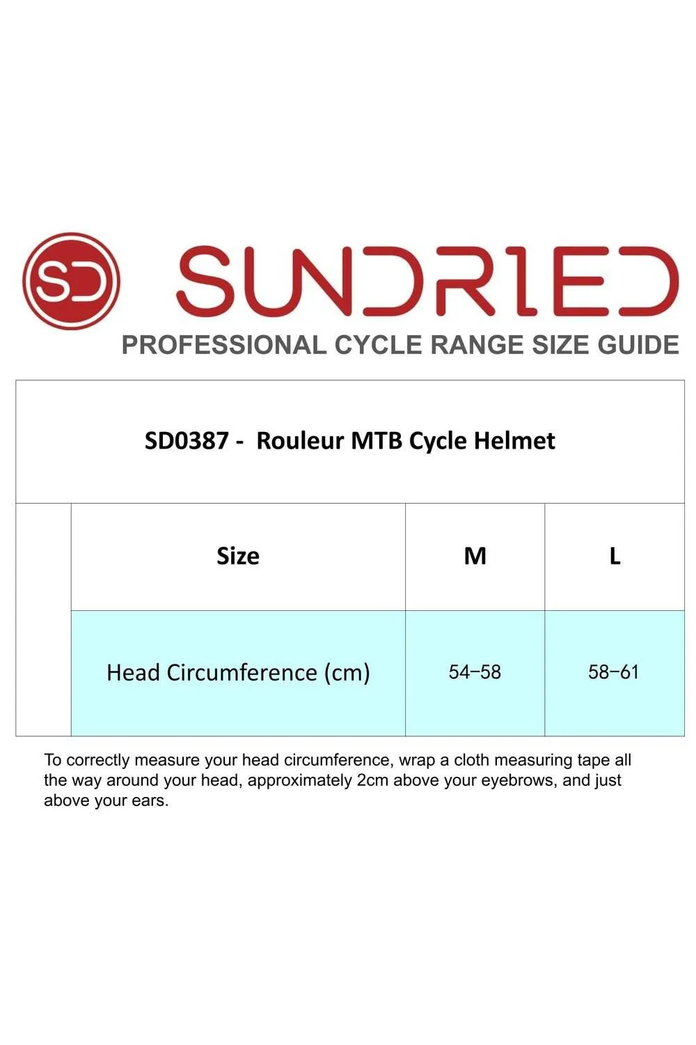 Sundried Rouleur MTB Cycle Helmet