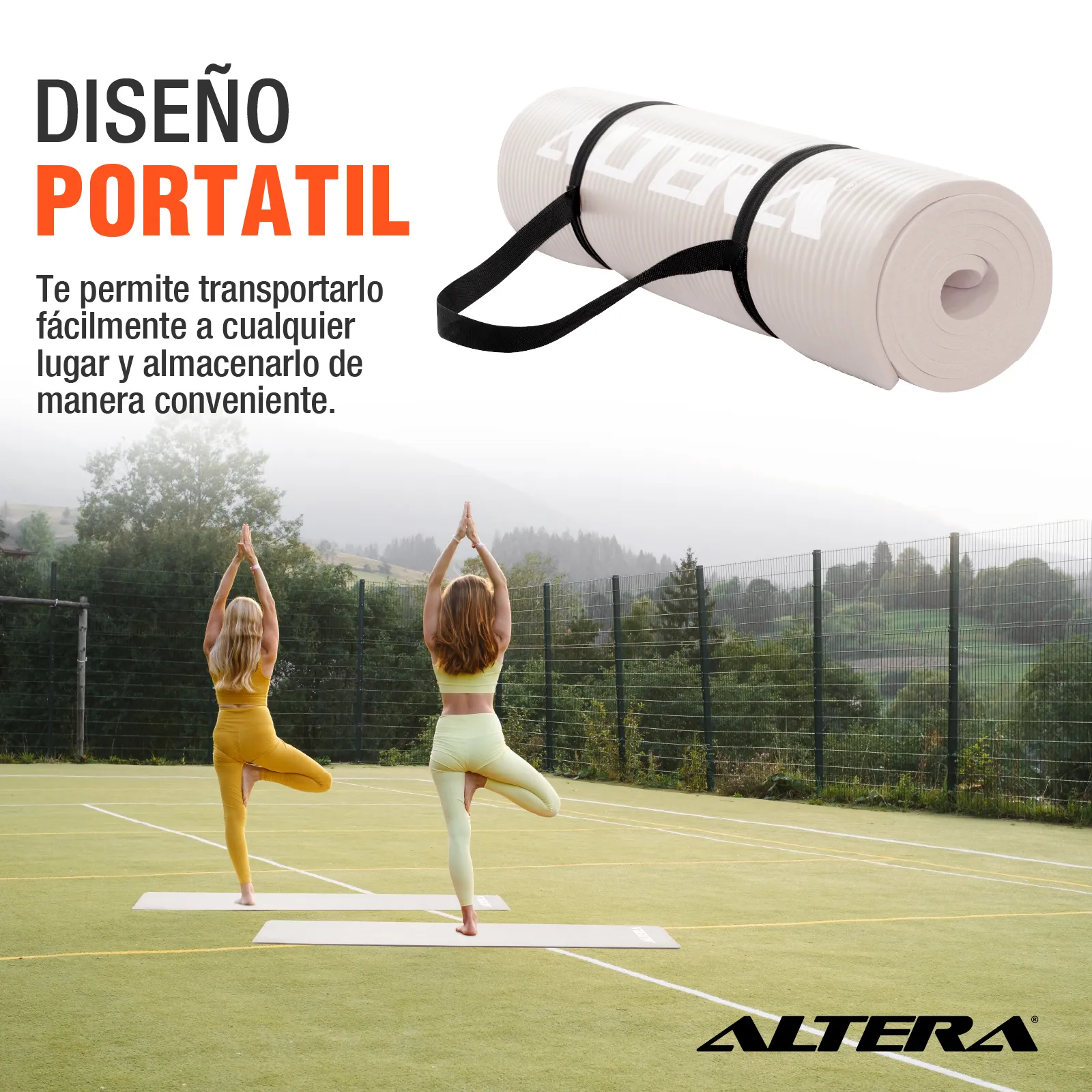 Tapete Ejercicio Altera Yoga Mat 10mm Grueso Pilates