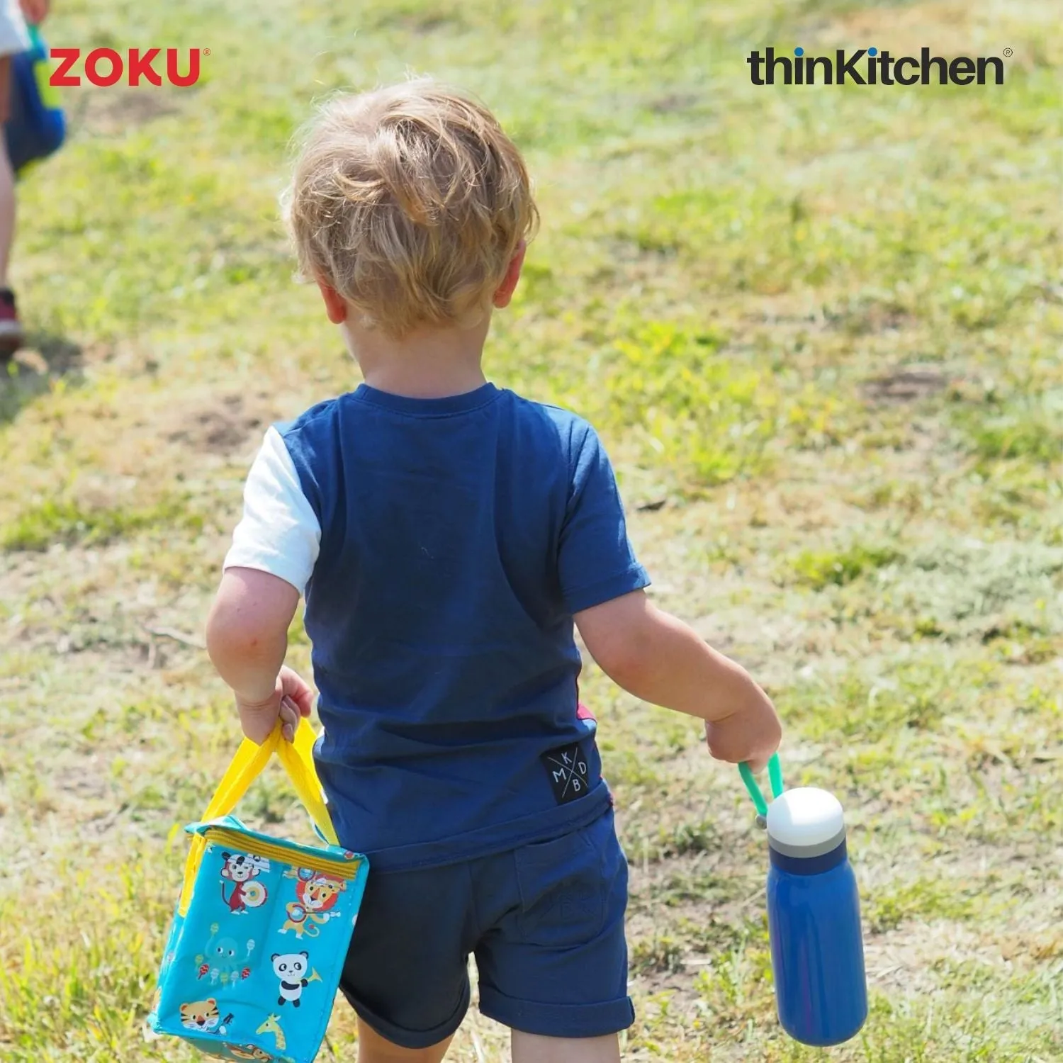 thinKitchen™ Zoku Ultralight Stainless Steel Bottle, Blue, 500ml