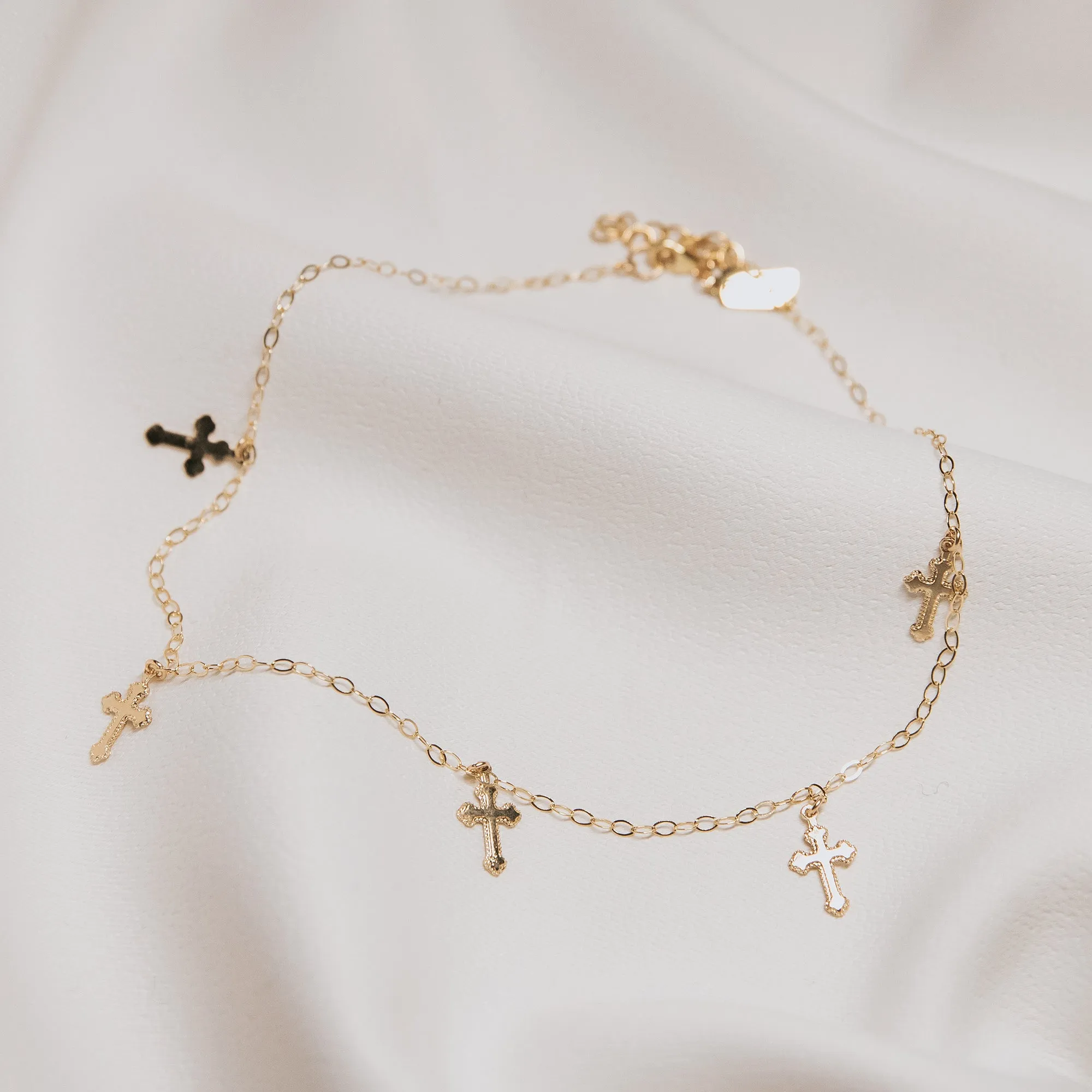 Tiny Crosses Necklace