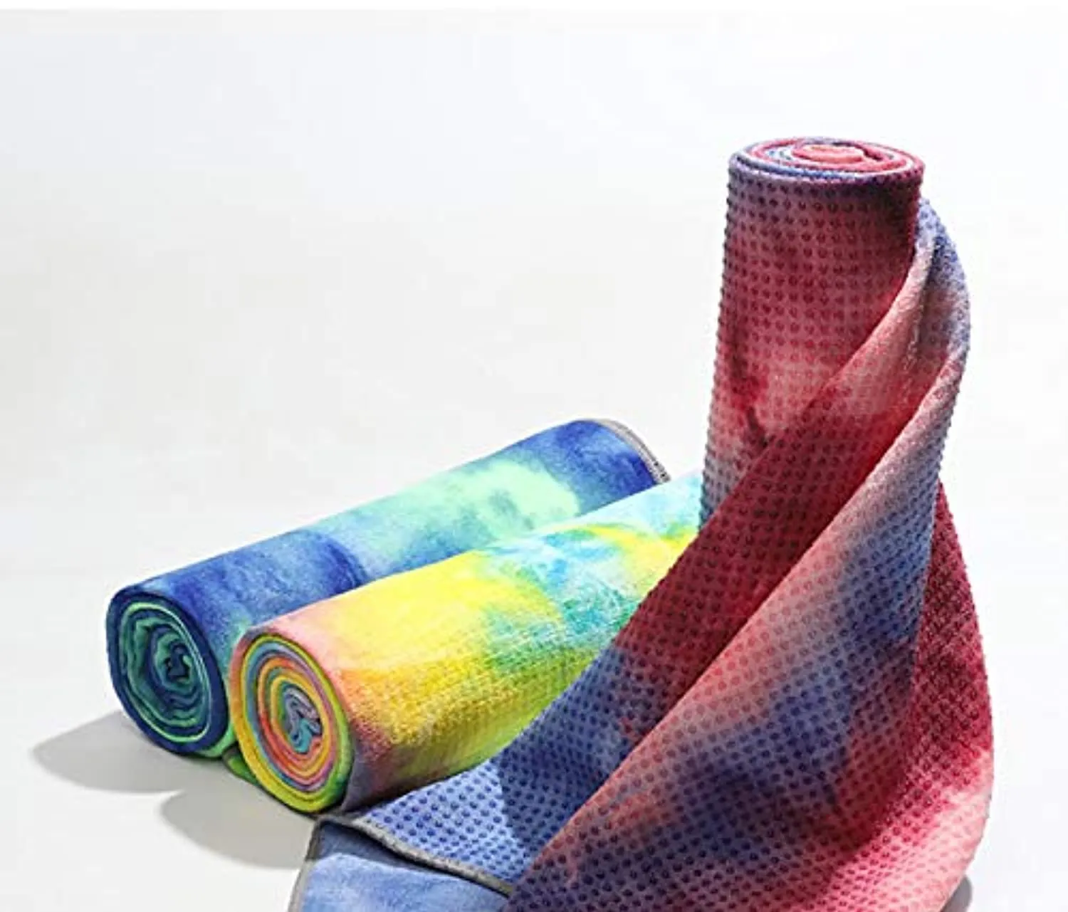 Toalla de yoga brillante, antideslizante, suave, absorbente y de secado rápido, toalla deportiva perfecta, 100% microfibra, toalla de playa portátil, perfecta para yoga caliente, pilates, gimnasio y más (72 x 25 pulgadas) (rosa)