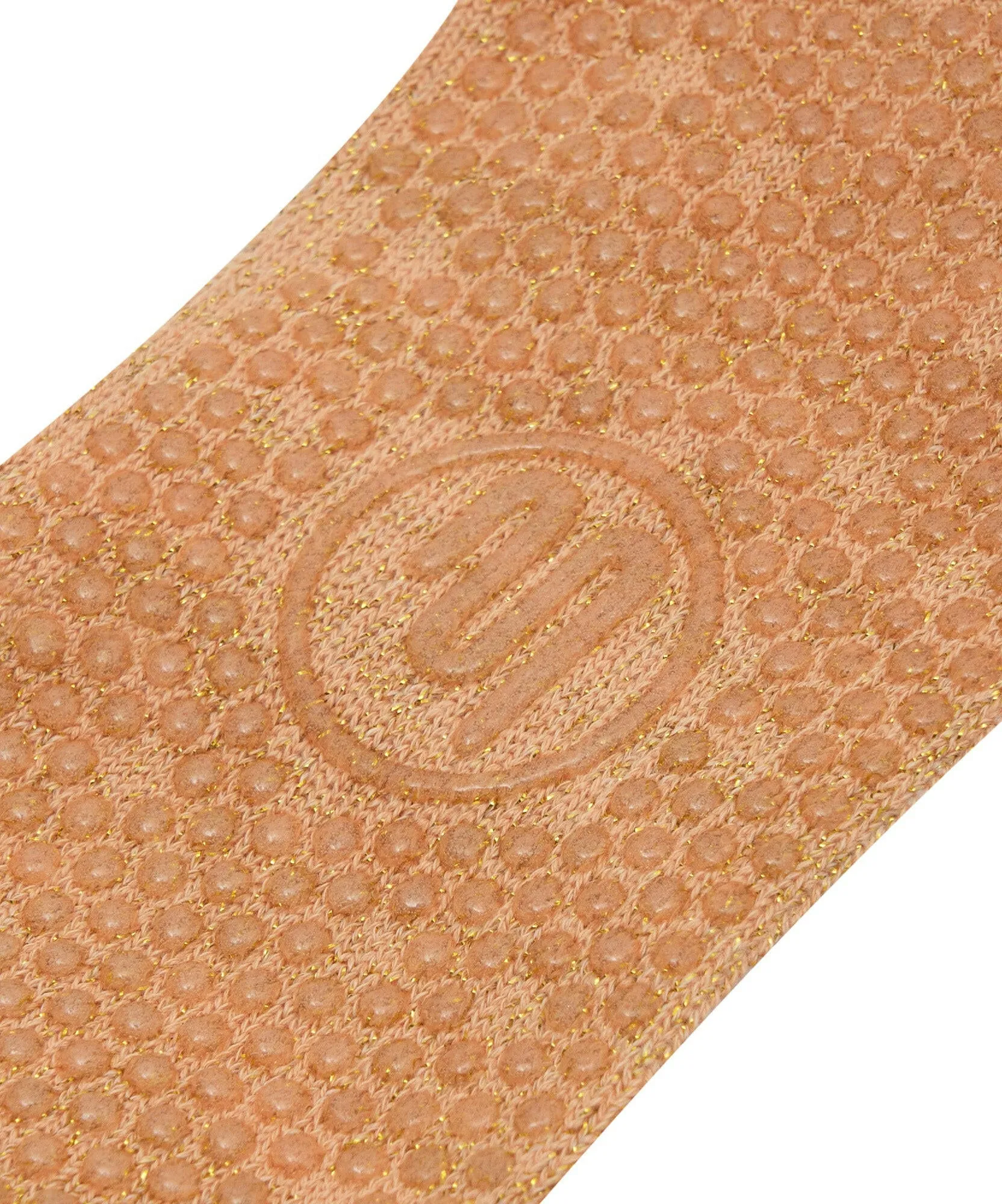 Toeless Non Slip Grip Socks - Glitter Peach