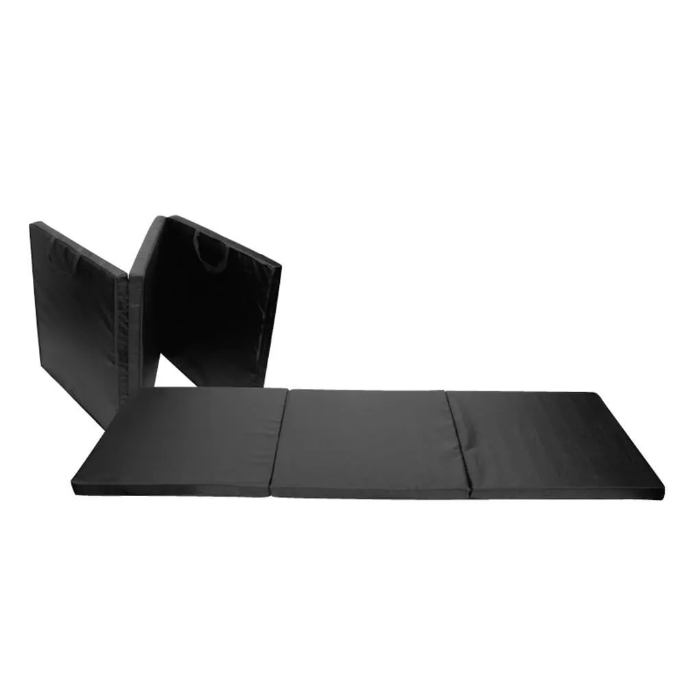 Tri-Fold Exercise Yoga Mat for at Home Workout, Gymnastics, Stretching, Core Workout