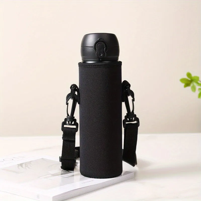 Universal Insulated Cup Protector - Sports Water Bottle Accessories for Outdoor Enthusiasts - Premium Shoulder Strap, Durable Glass Water Bottle Cover for Camping, Hiking, and Travel