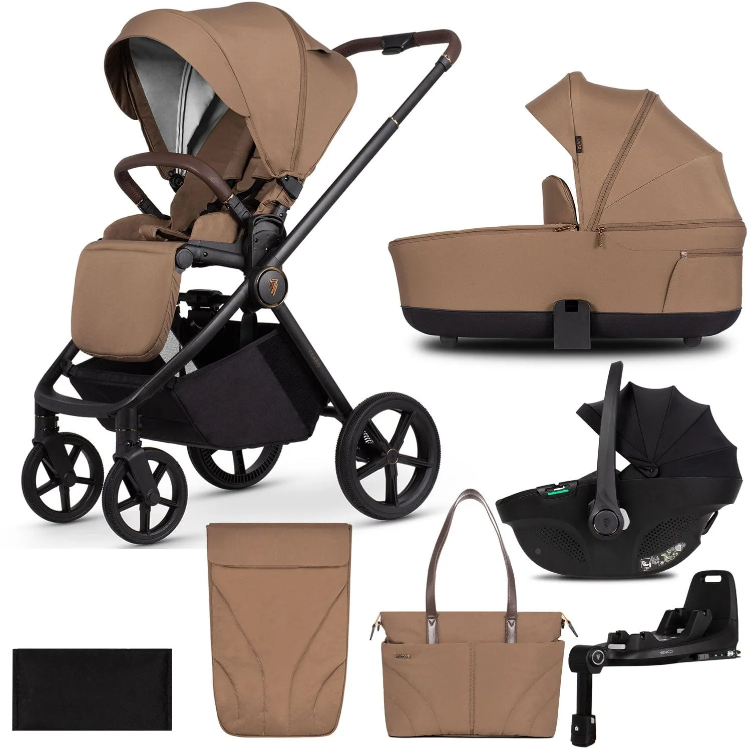 Venicci Claro 3 in 1 Travel System in Caramel