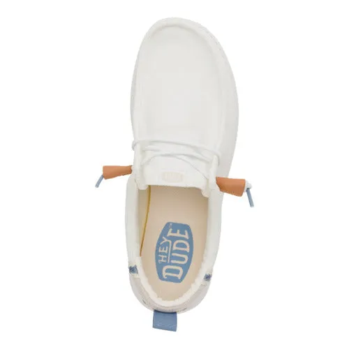 Wally Summer Linen - White/Stone Grey