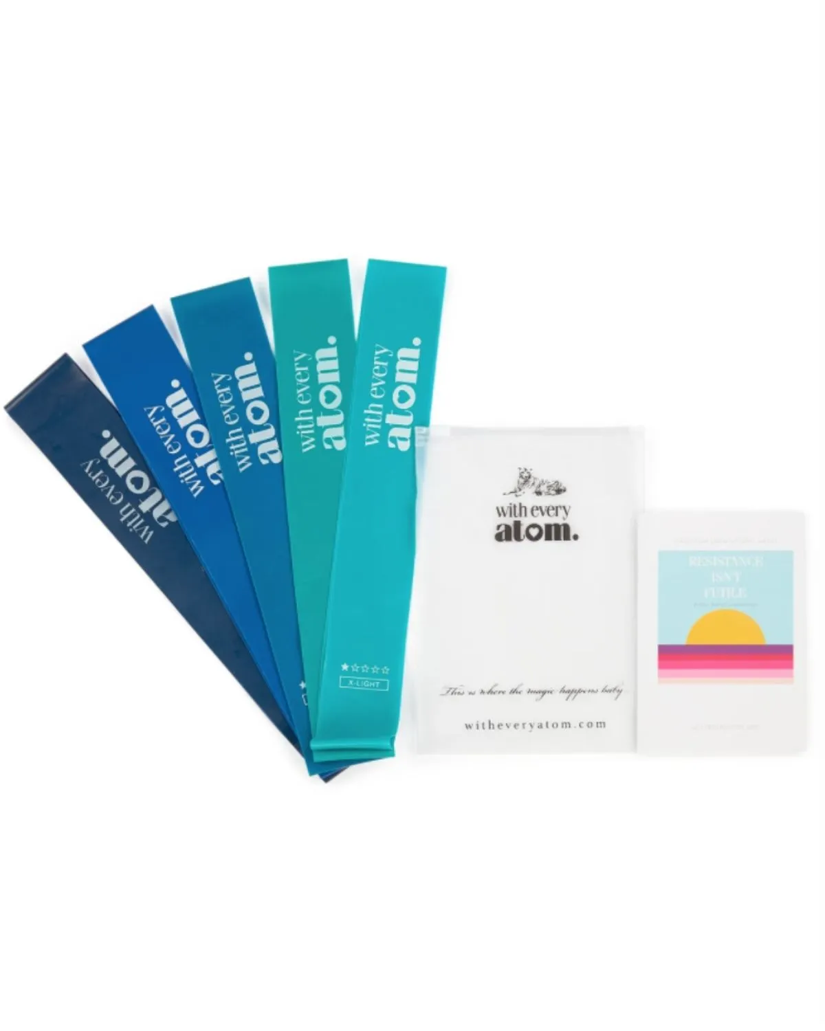 WITH EVERY ATOM BLUE MINI RESISTANCE BANDS