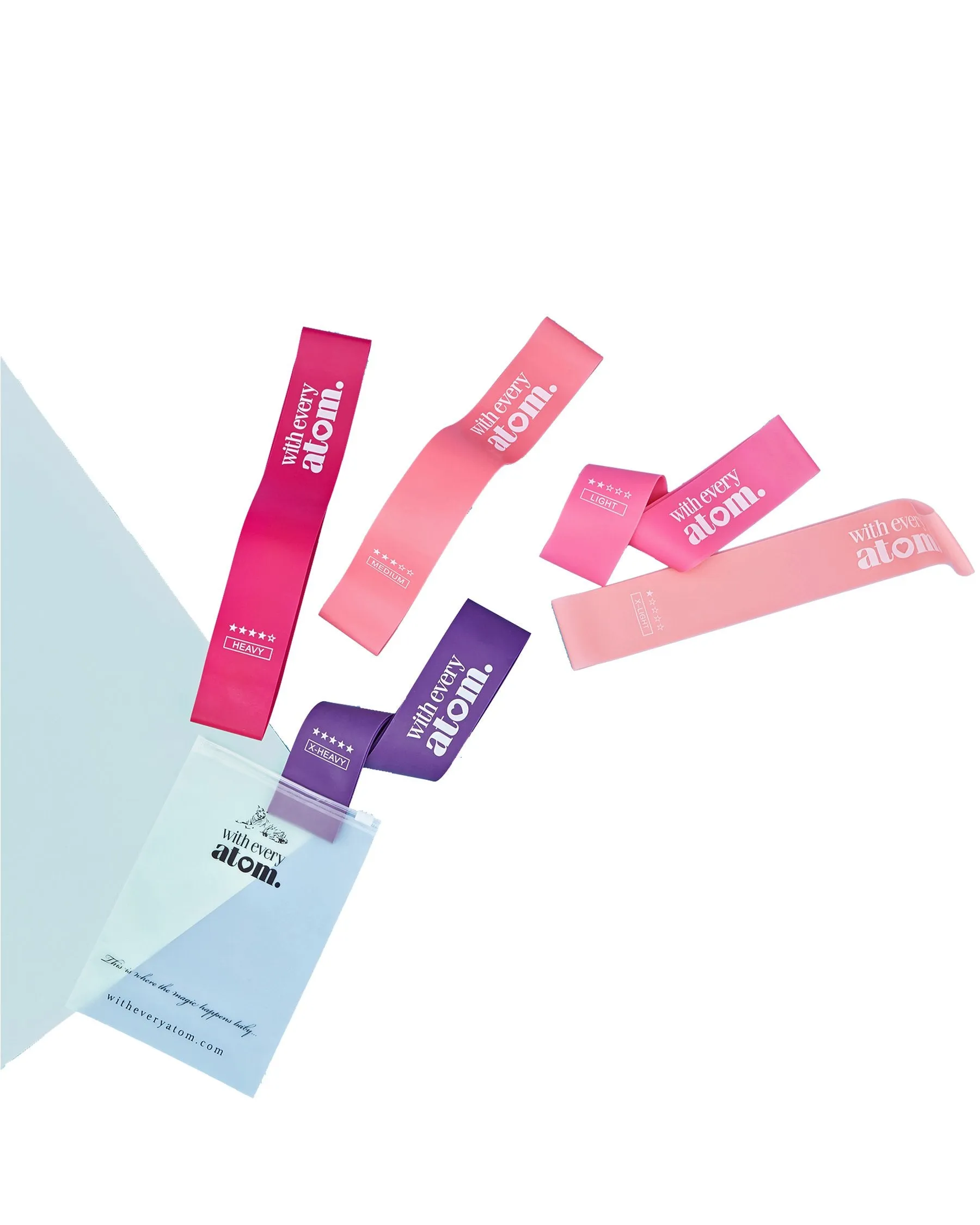 WITH EVERY ATOM BLUE MINI RESISTANCE BANDS