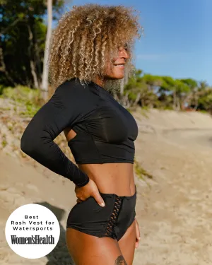 Women of the Sea Rashguard - Volcanic Black