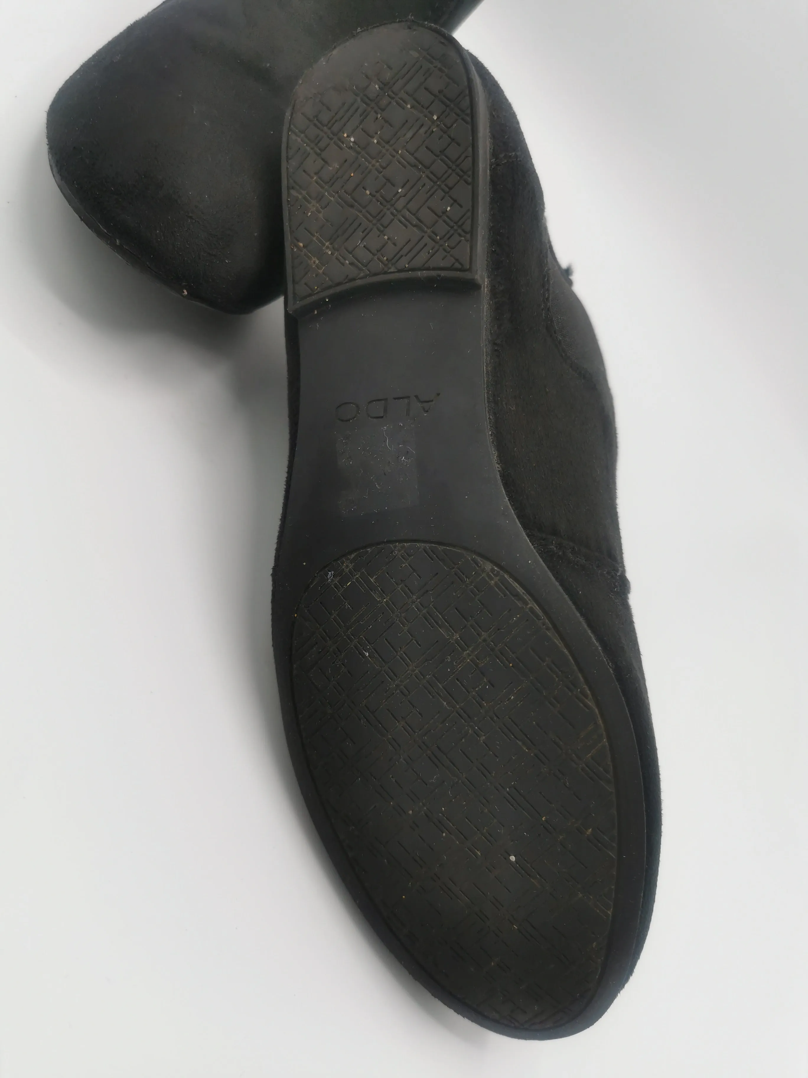 WOMENS SIZE 7.5 - ALDO, Black Slip-on Ankle Booties VGUC B21 