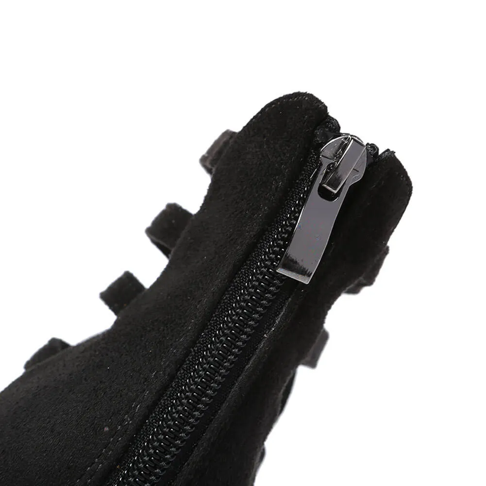 Women's Suede Cross-Strap Dance Boots