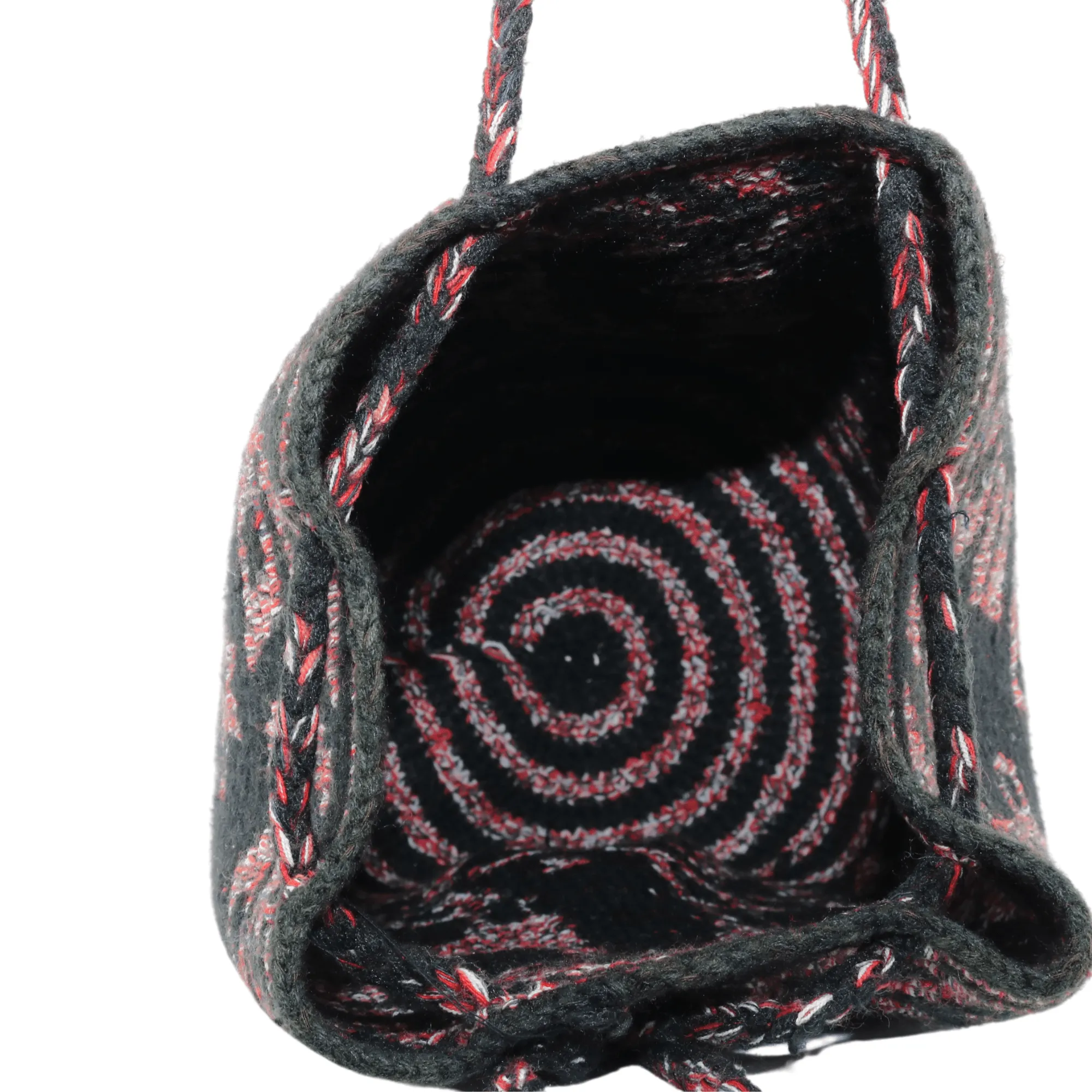 Women’s Tote Bag with Black and Red Alpaca Design